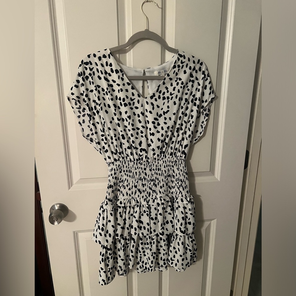She+Sky Dress Polka Dot